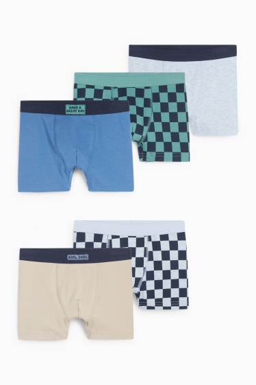 Kinder Jungen - Multipack 5er - Boxershorts - dunkelblau