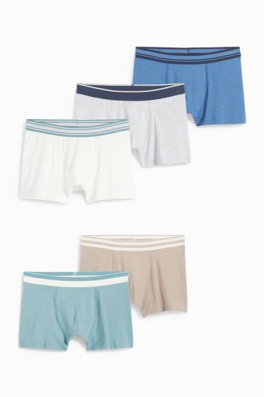 Kinder Jungen - Multipack 5er - Boxershorts - blau