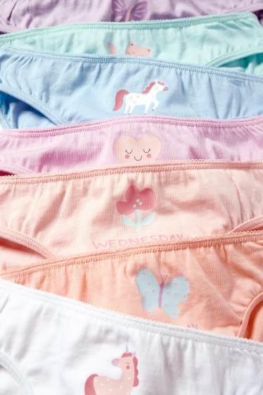 Kinder Mädchen - Multipack 7er - Wochentage - Slip - hellviolett