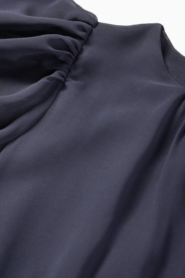 Enfants filles - Robe de gaze - bleu foncé