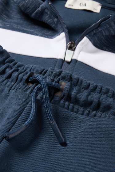 Nen - Conjunt - dessuadora amb caputxa i pantalons de xandall - 2 peces - blau fosc