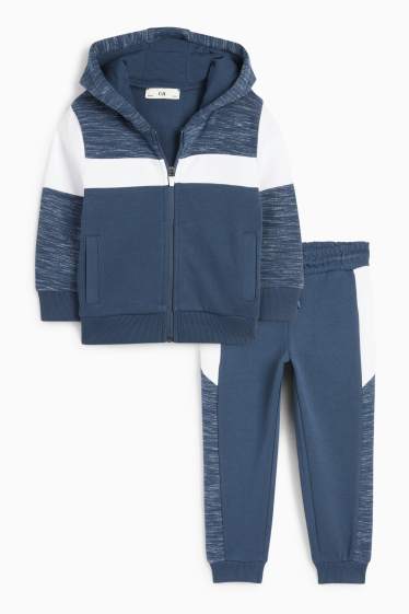 Nen - Conjunt - dessuadora amb caputxa i pantalons de xandall - 2 peces - blau fosc