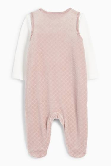 Baby: meisjes - Trappelzakset - wit / roze