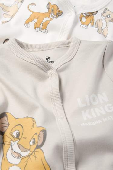 Baby Mädchen - Multipack 2er - Der König der Löwen - Baby-Schlafanzug - hellbeige
