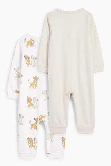 Baby Mädchen - Multipack 2er - Der König der Löwen - Baby-Schlafanzug - hellbeige