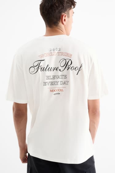 Herren - T-Shirt - Relaxed Fit - weiss