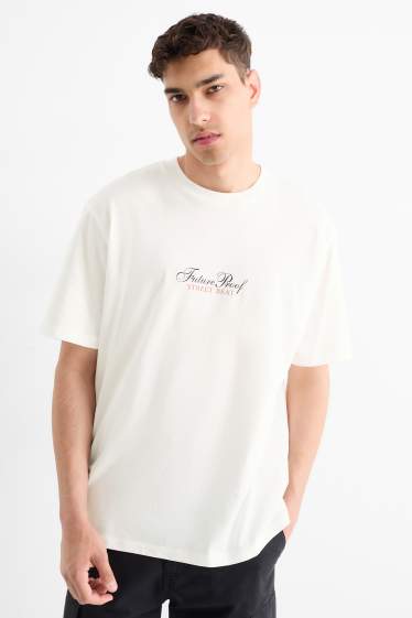 Herren - T-Shirt - Relaxed Fit - weiss