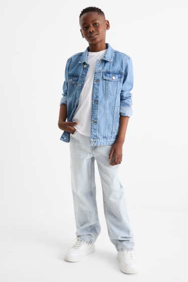 Kinder Jungen - Loose Fit Jeans - helljeansblau