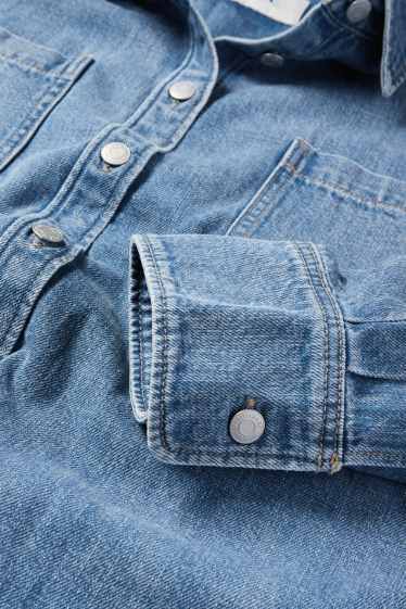 Damen - Jeansbluse - jeansblau