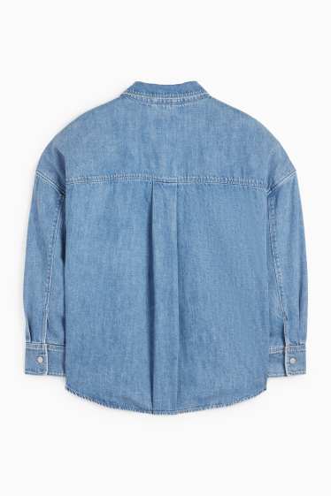 Damen - Jeansbluse - jeansblau