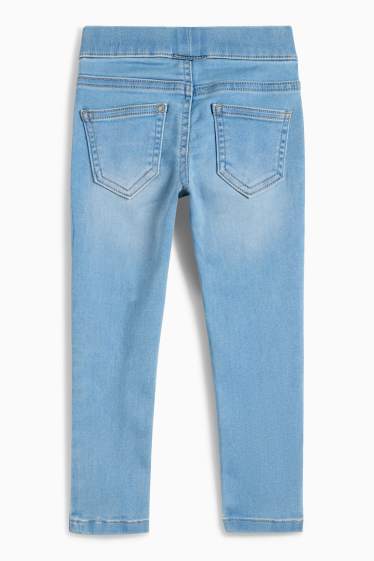 Kinder Mädchen - Hund - Jegging Jeans - helljeansblau