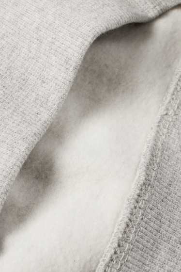 Kinderen: jongens - Sweatvest met capuchon - licht grijs-mix