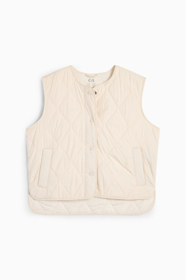 Dames - Bodywarmer - crème wit