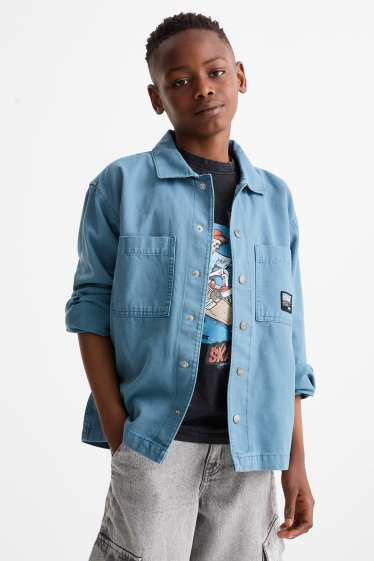 Kinderen: jongens - Overhemdjas - blauw