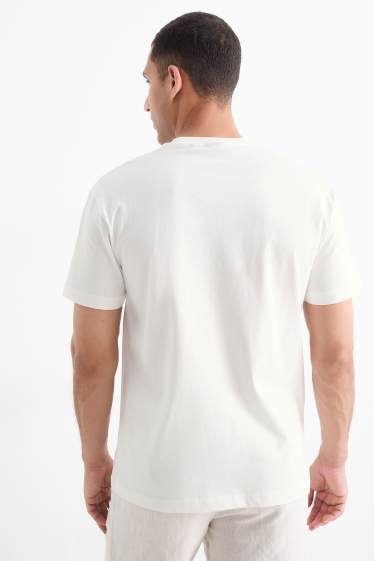 Herren - T-Shirt - Relaxed Fit - weiß