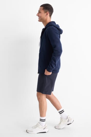 Herren - Sweatshorts - strukturiert - dunkelblau