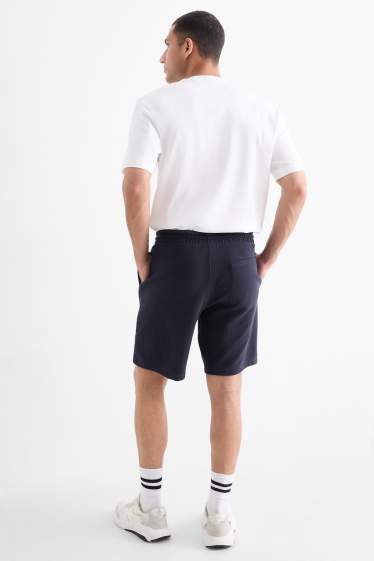 Herren - Sweatshorts - strukturiert - dunkelblau