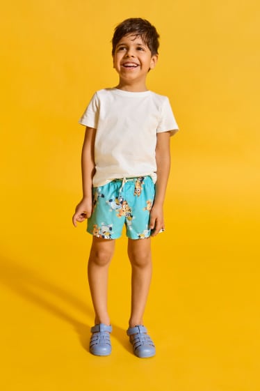 Kinderen: jongens - Bluey - zwemshort - turquoise