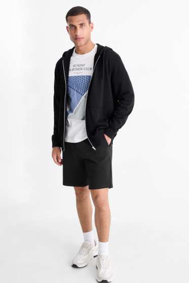 Uomo - Shorts di felpa - nero