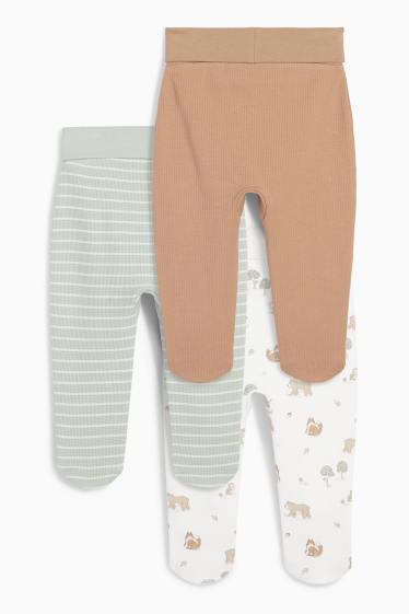 Unisex - Pyjamabroek - blauw / beige