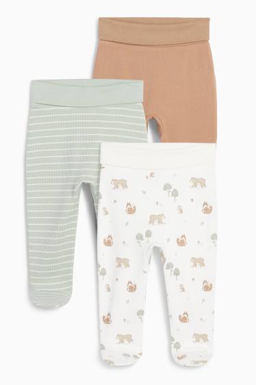 Unisex - Pyjamabroek - blauw / beige