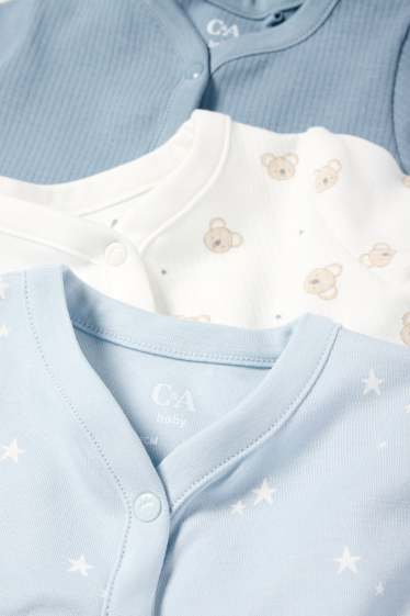 Baby: jongens - Babypyjama - blauw / wit