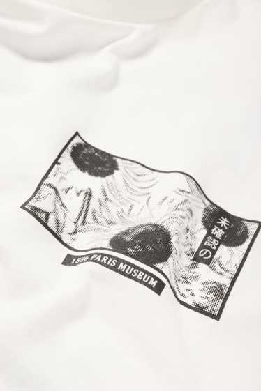 Men - T-shirt - oversized - white