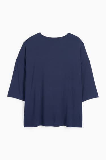 Damen - T-Shirt - Regular Fit - dunkelblau