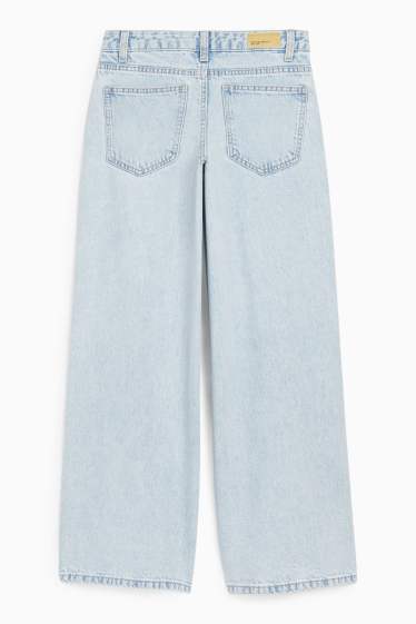 Kinder Mädchen - Baggy Jeans - helljeansblau
