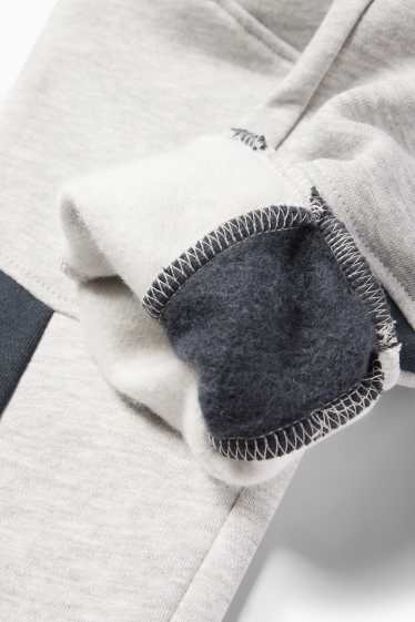 Enfants garçons - Pantalon de jogging cargo - gris clair chiné