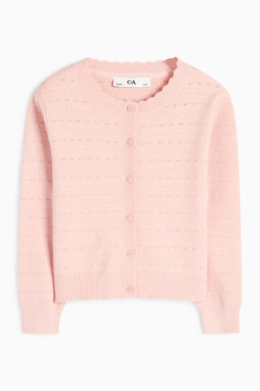 Kinder Mädchen - Strickjacke - rosa