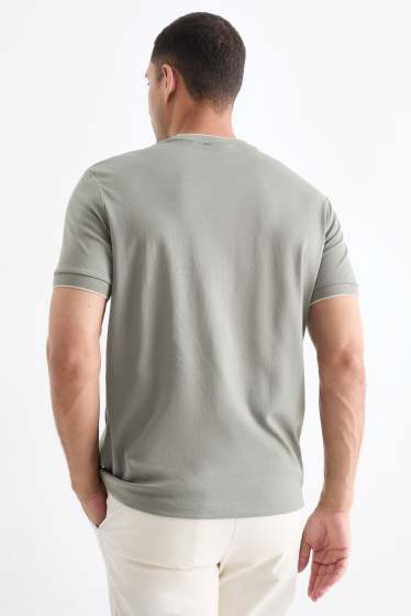Heren - T-shirt - regular fit - grijs