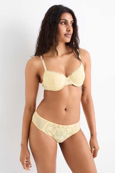 Dames - Slip - lichtgeel