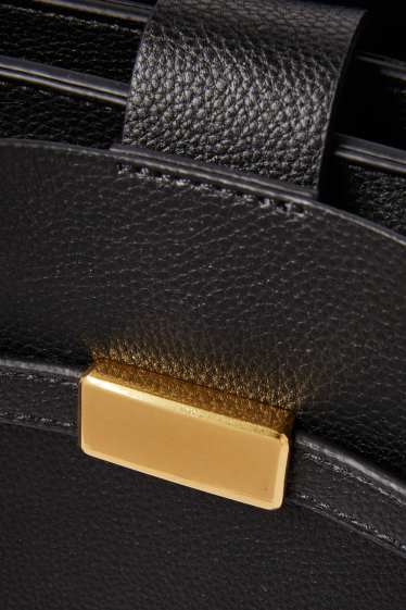 Donna - Borsa a tracolla - similpelle - nero