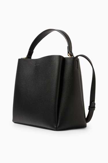 Donna - Borsa a tracolla - similpelle - nero