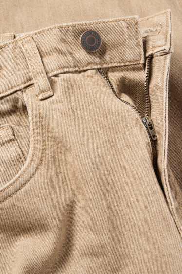 Kinder Jungen - Baggy Jeans - hellbraun
