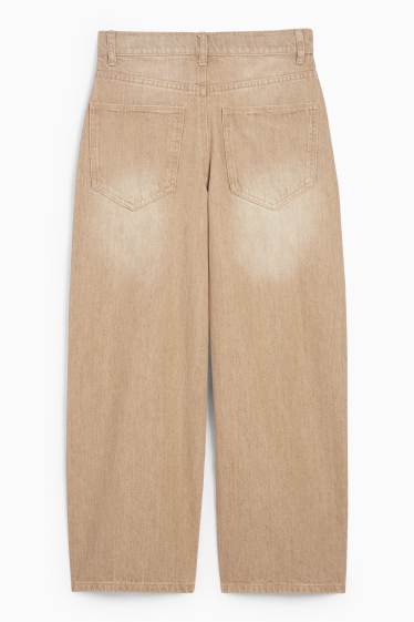Kinder Jungen - Baggy Jeans - hellbraun