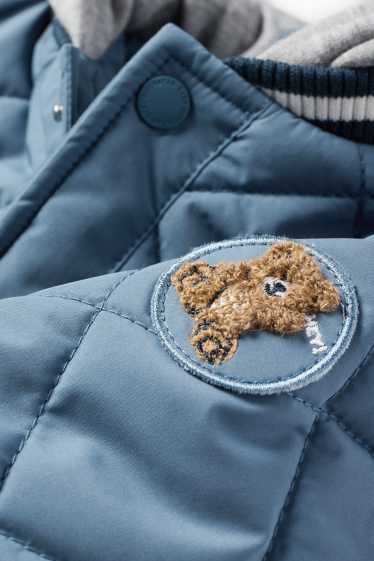 Nadó nen - Osset - jaqueta embuatada amb caputxa per a nadó - blau