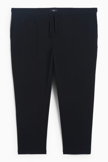 Herren - Jogginghose - strukturiert - schwarz