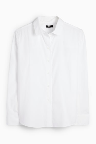 Damen - Bluse - weiß