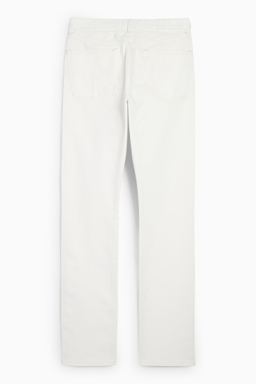 Donna - Vintage straight jeans - vita media - LYCRA® - bianco
