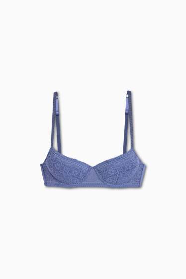 Dames - BH met beugels - DEMI - voorgevormd - donkerblauw