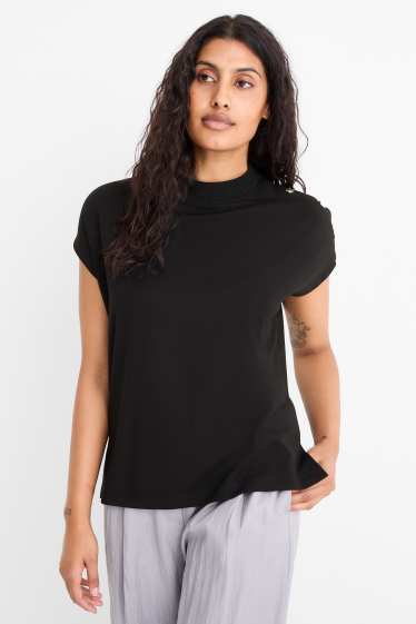 Dámské - Tričko - regular fit - černá