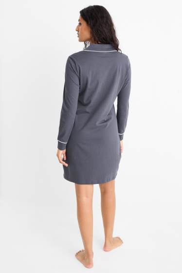 Dames - Nachthemd - blauw-mix