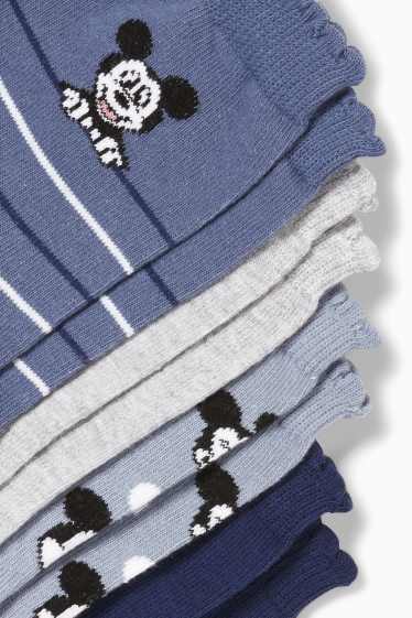 Damen - Multipack 5er - Socken mit Motiv - Micky Maus - blau