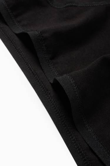 Femei - Multipack 3 perechi - chiloți tanga - negru
