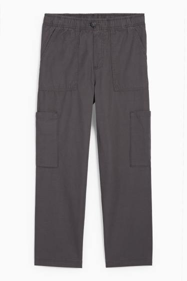 Enfants garçons - Pantalon cargo - gris foncé