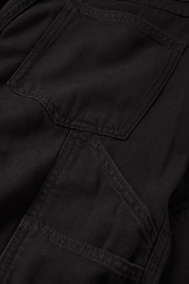 Kinder Buben - Stoffhose - schwarz