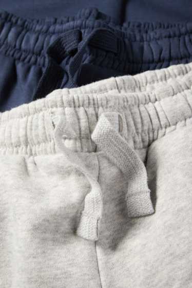Kinderen: jongens - Set van 2 - joggingbroek - donkerblauw