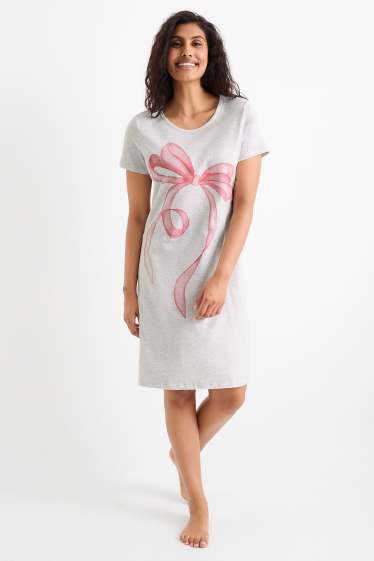 Femmes - Chemise de nuit - gris clair